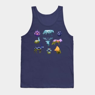 animals silhouettes landscape Tank Top